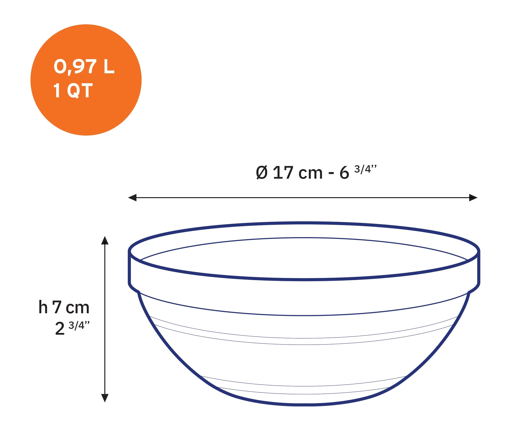 Le Gigogne® Green Stackable Glass Bowl - Set of 6 - Image 5