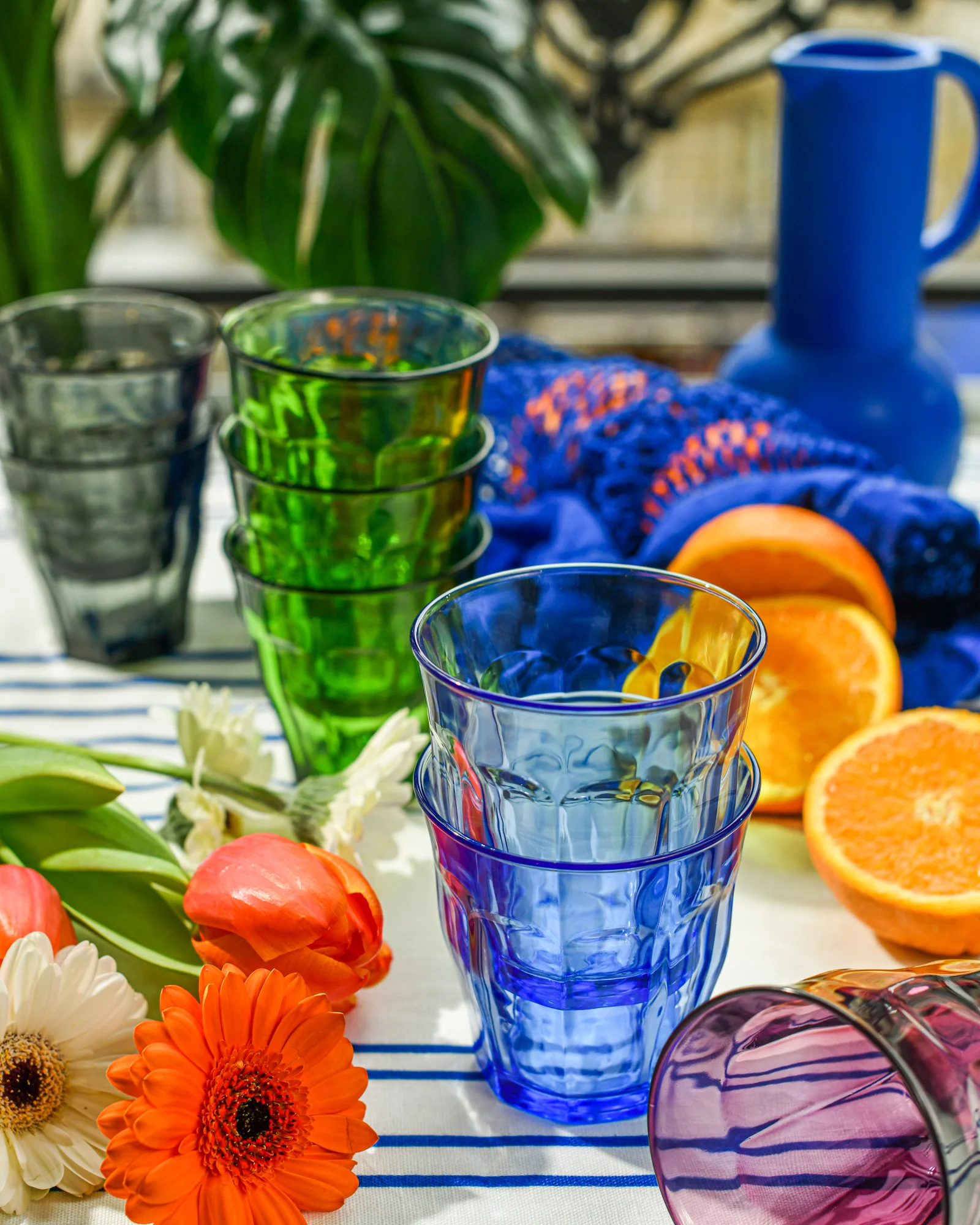 Le Picardie® Mixed Color Glass Tumbler Set 8.38oz - Set of 4 - Image 3